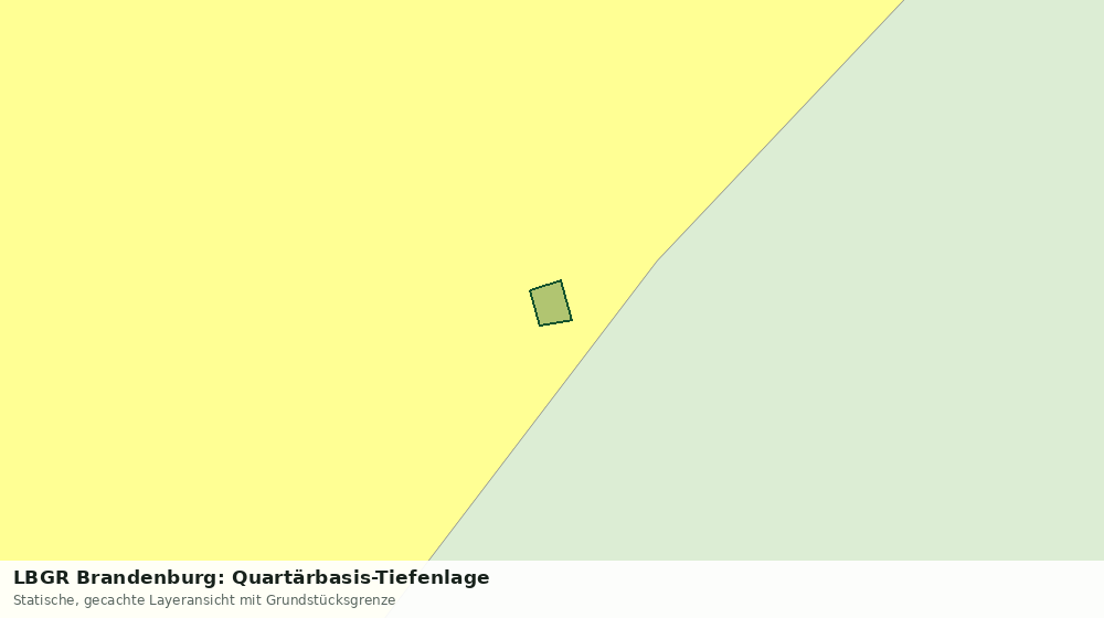 Statische Kartenansicht: LBGR Brandenburg: Quartärbasis-Tiefenlage