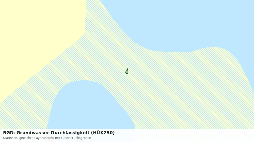 Statische Kartenansicht: BGR: Grundwasser-Durchlässigkeit (HÜK250)
