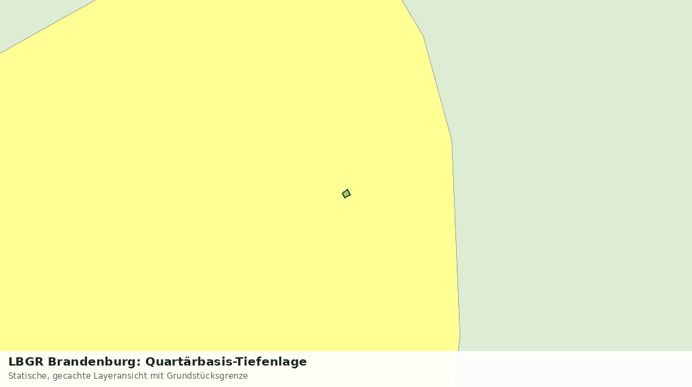 Statische Kartenansicht: LBGR Brandenburg: Quartärbasis-Tiefenlage