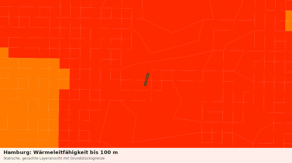 Statische Kartenansicht: Hamburg: Wärmeleitfähigkeit bis 100 m