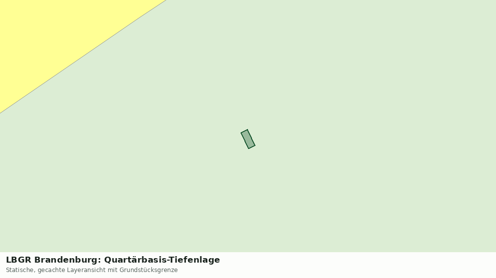 Statische Kartenansicht: LBGR Brandenburg: Quartärbasis-Tiefenlage