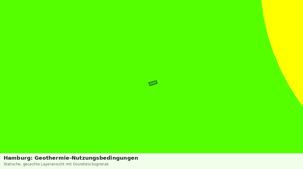 Statische Kartenansicht: Hamburg: Geothermie-Nutzungsbedingungen
