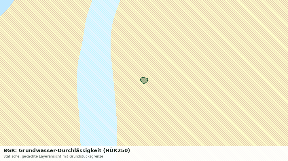 Statische Kartenansicht: BGR: Grundwasser-Durchlässigkeit (HÜK250)