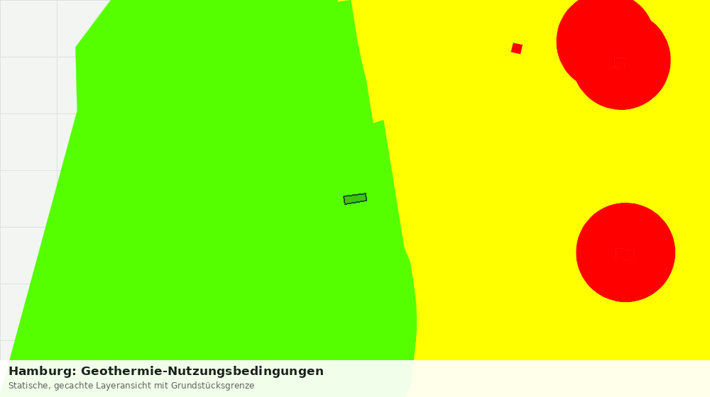 Statische Kartenansicht: Hamburg: Geothermie-Nutzungsbedingungen