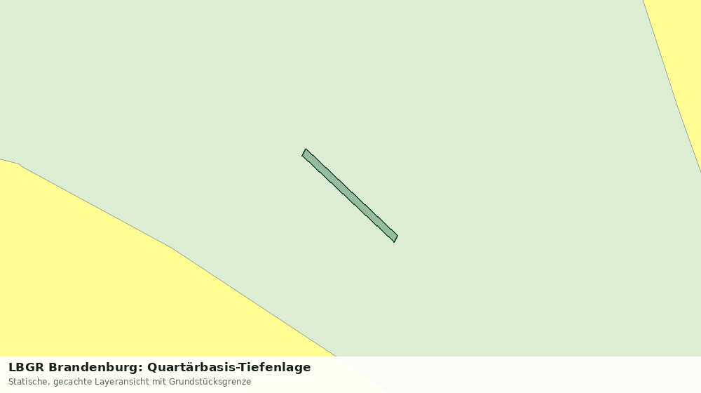 Statische Kartenansicht: LBGR Brandenburg: Quartärbasis-Tiefenlage
