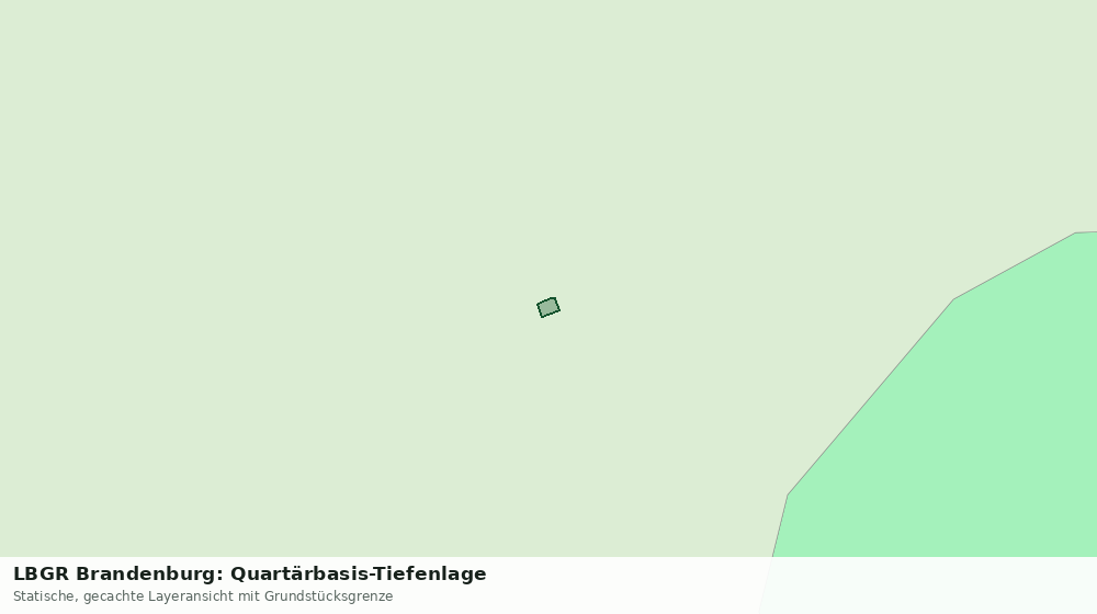Statische Kartenansicht: LBGR Brandenburg: Quartärbasis-Tiefenlage