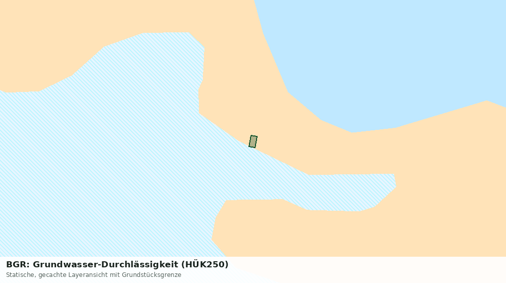 Statische Kartenansicht: BGR: Grundwasser-Durchlässigkeit (HÜK250)
