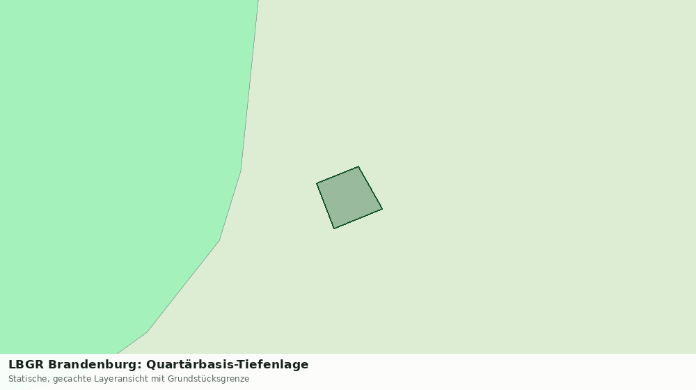 Statische Kartenansicht: LBGR Brandenburg: Quartärbasis-Tiefenlage