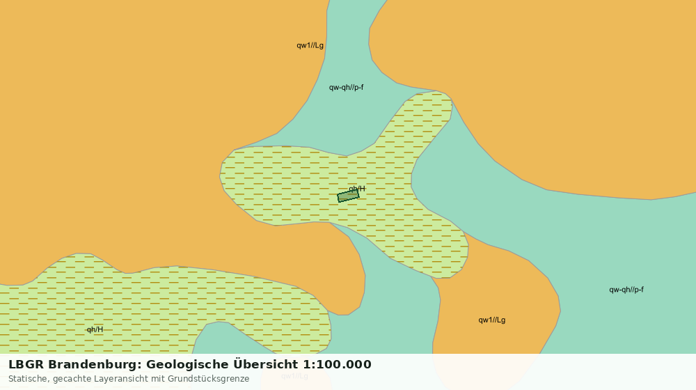 Statische Kartenansicht: LBGR Brandenburg: Geologische Übersicht 1:100.000