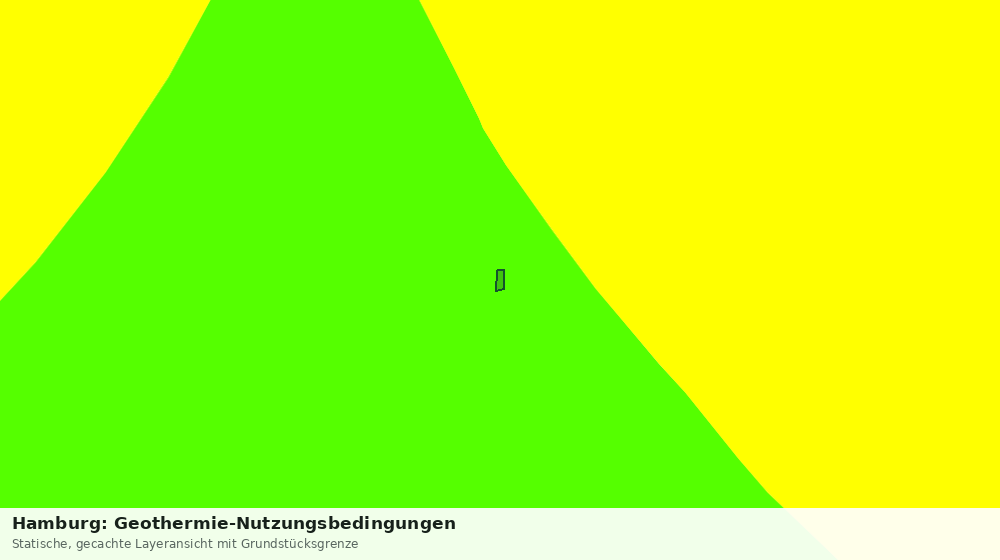 Statische Kartenansicht: Hamburg: Geothermie-Nutzungsbedingungen
