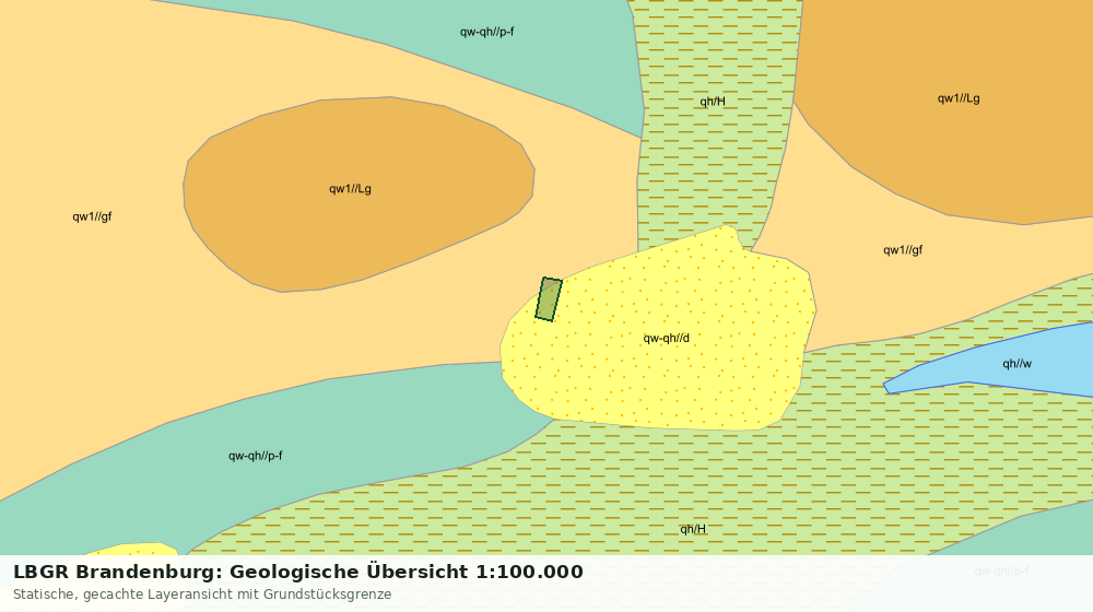 Statische Kartenansicht: LBGR Brandenburg: Geologische Übersicht 1:100.000