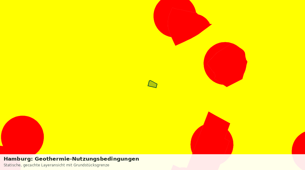 Statische Kartenansicht: Hamburg: Geothermie-Nutzungsbedingungen