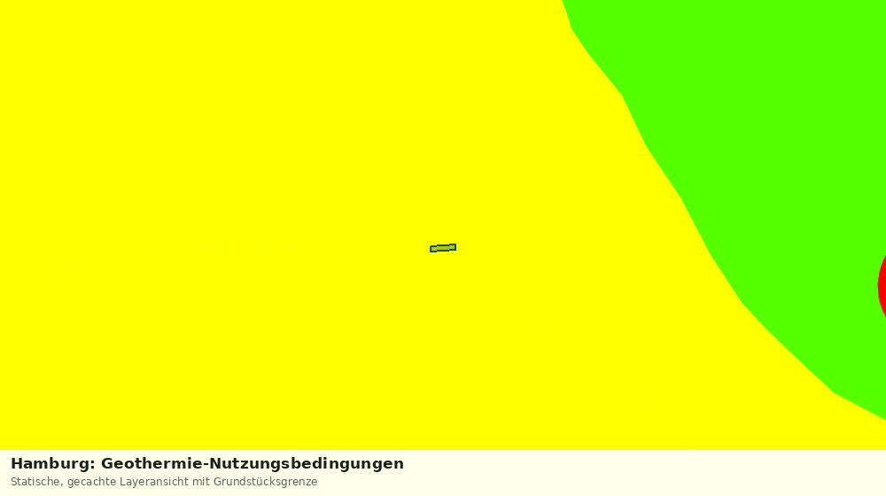 Statische Kartenansicht: Hamburg: Geothermie-Nutzungsbedingungen