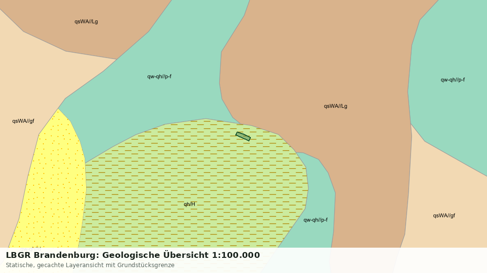 Statische Kartenansicht: LBGR Brandenburg: Geologische Übersicht 1:100.000