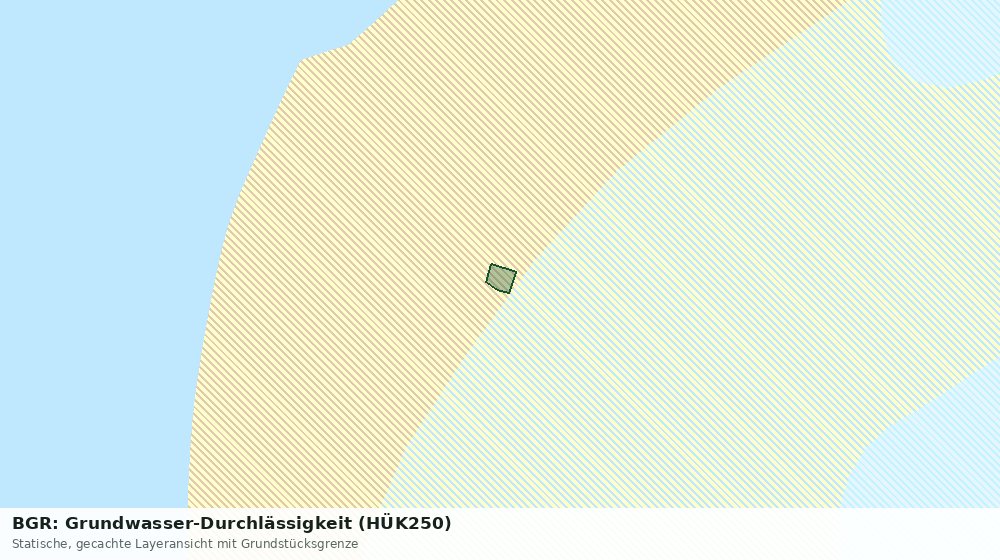 Statische Kartenansicht: BGR: Grundwasser-Durchlässigkeit (HÜK250)