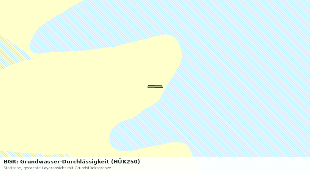 Statische Kartenansicht: BGR: Grundwasser-Durchlässigkeit (HÜK250)