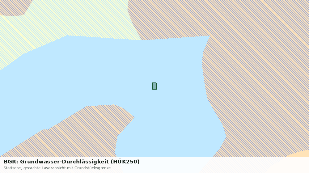 Statische Kartenansicht: BGR: Grundwasser-Durchlässigkeit (HÜK250)