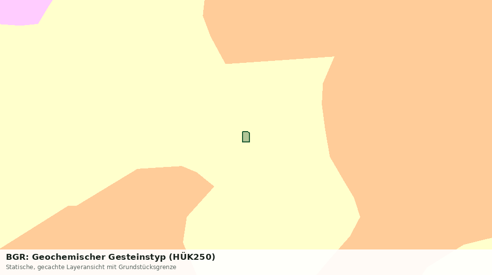 Statische Kartenansicht: BGR: Geochemischer Gesteinstyp (HÜK250)