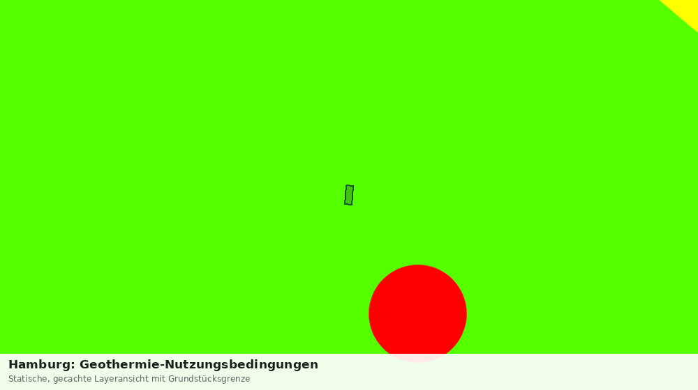 Statische Kartenansicht: Hamburg: Geothermie-Nutzungsbedingungen