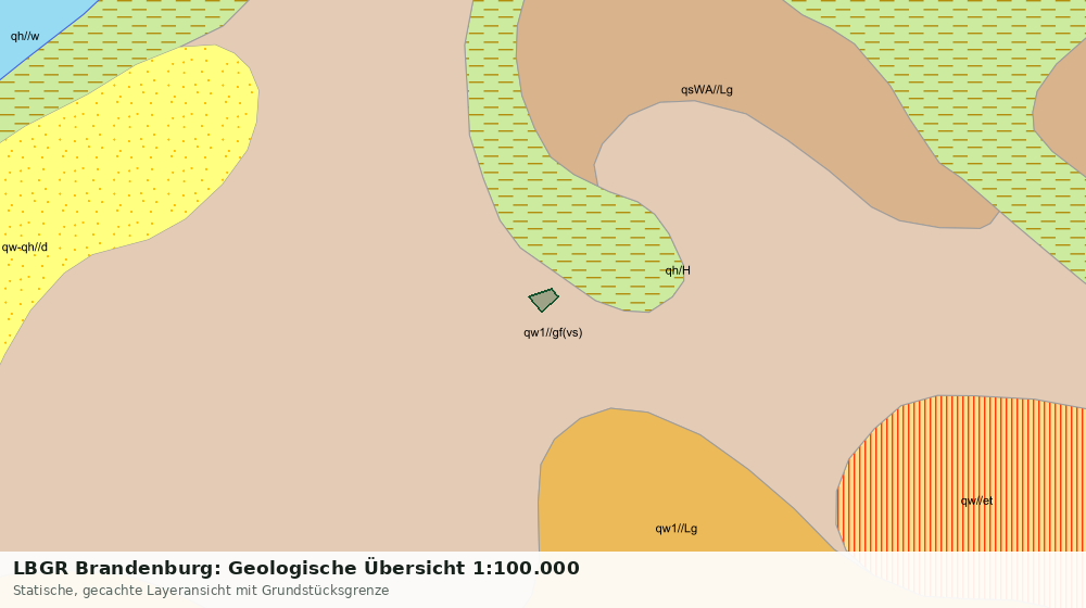 Statische Kartenansicht: LBGR Brandenburg: Geologische Übersicht 1:100.000