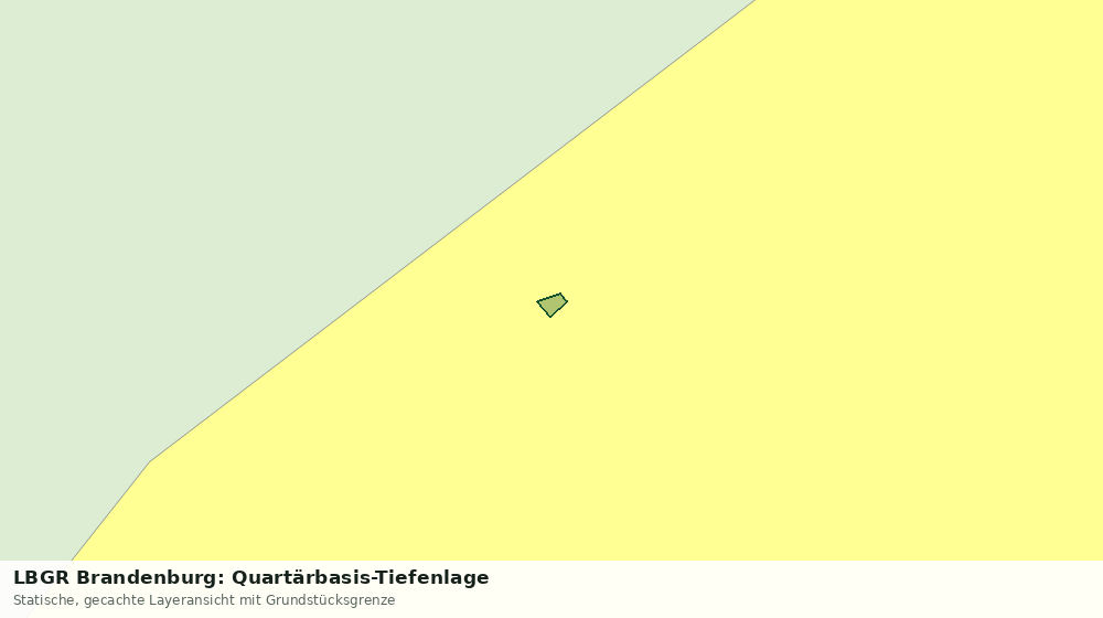Statische Kartenansicht: LBGR Brandenburg: Quartärbasis-Tiefenlage