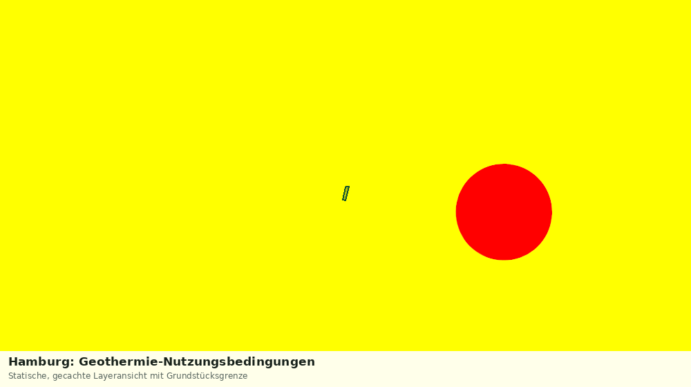 Statische Kartenansicht: Hamburg: Geothermie-Nutzungsbedingungen