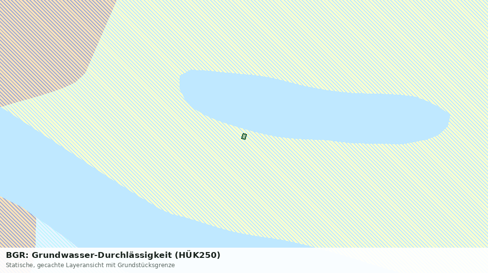Statische Kartenansicht: BGR: Grundwasser-Durchlässigkeit (HÜK250)