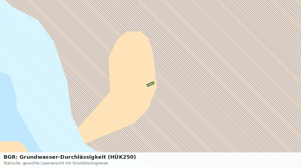 Statische Kartenansicht: BGR: Grundwasser-Durchlässigkeit (HÜK250)