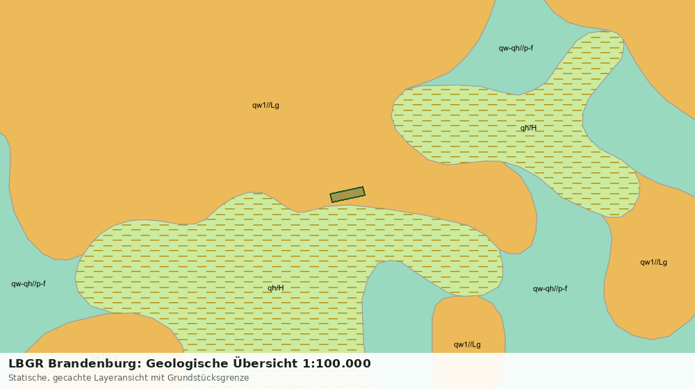 Statische Kartenansicht: LBGR Brandenburg: Geologische Übersicht 1:100.000