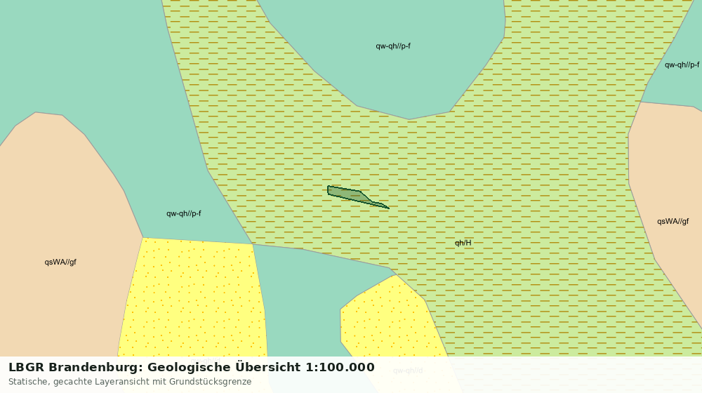 Statische Kartenansicht: LBGR Brandenburg: Geologische Übersicht 1:100.000