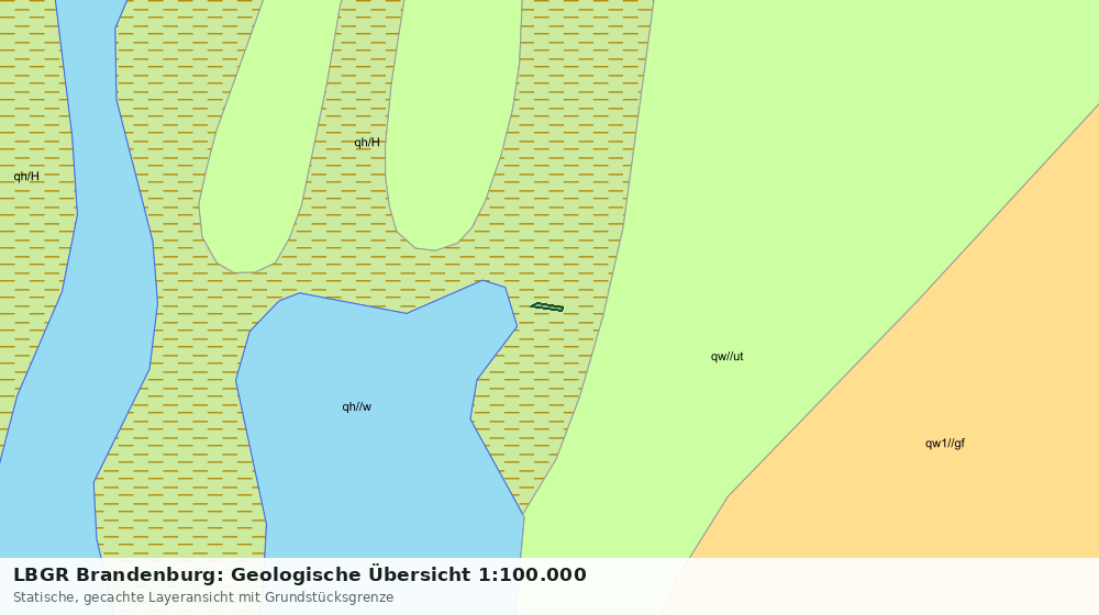 Statische Kartenansicht: LBGR Brandenburg: Geologische Übersicht 1:100.000