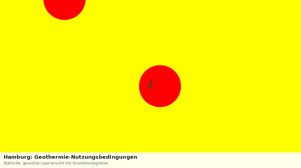 Statische Kartenansicht: Hamburg: Geothermie-Nutzungsbedingungen