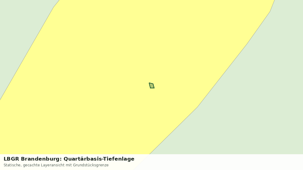 Statische Kartenansicht: LBGR Brandenburg: Quartärbasis-Tiefenlage