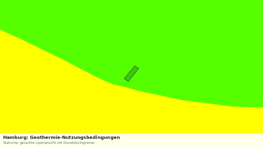 Statische Kartenansicht: Hamburg: Geothermie-Nutzungsbedingungen