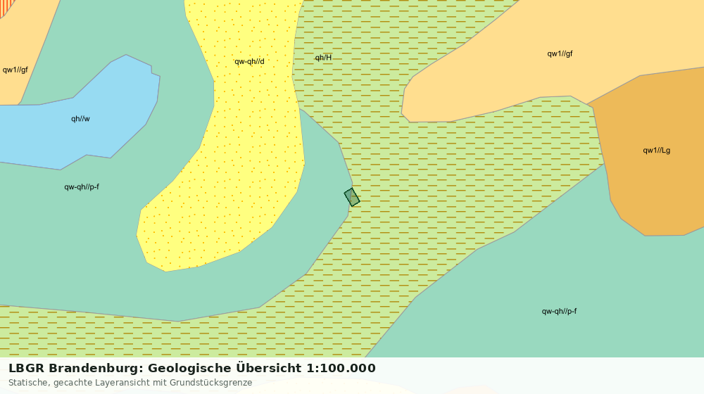 Statische Kartenansicht: LBGR Brandenburg: Geologische Übersicht 1:100.000
