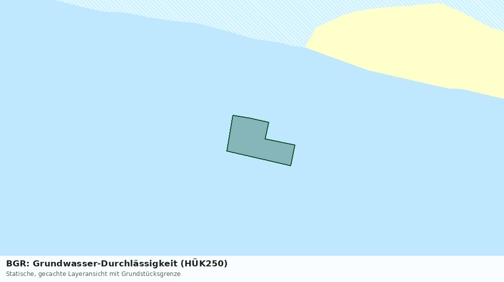 Statische Kartenansicht: BGR: Grundwasser-Durchlässigkeit (HÜK250)