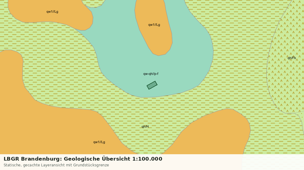 Statische Kartenansicht: LBGR Brandenburg: Geologische Übersicht 1:100.000
