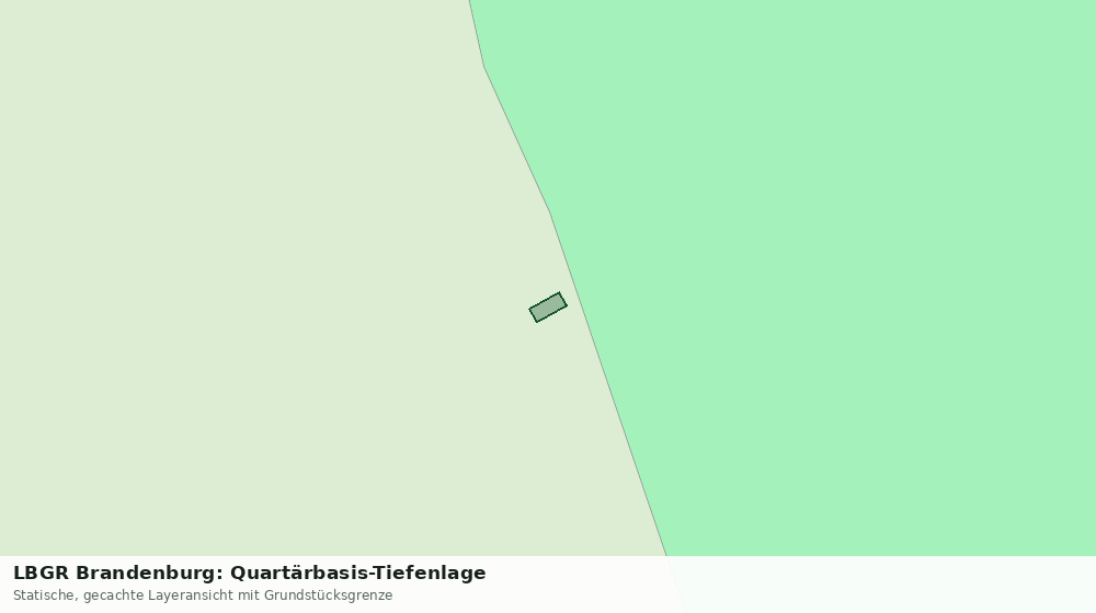 Statische Kartenansicht: LBGR Brandenburg: Quartärbasis-Tiefenlage