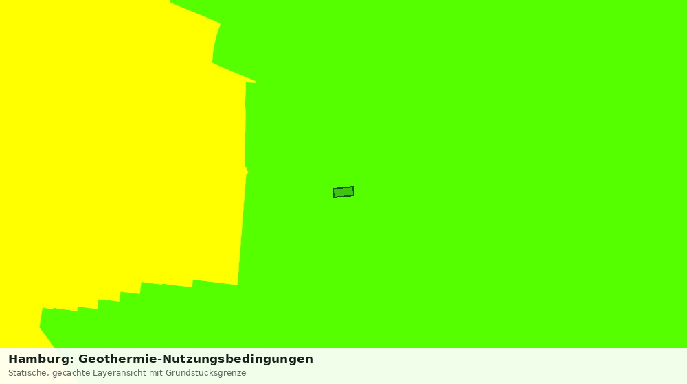 Statische Kartenansicht: Hamburg: Geothermie-Nutzungsbedingungen