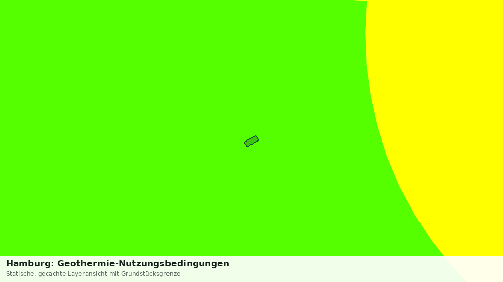 Statische Kartenansicht: Hamburg: Geothermie-Nutzungsbedingungen