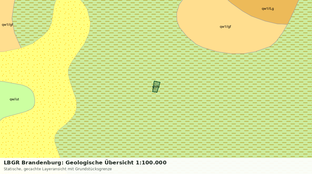 Statische Kartenansicht: LBGR Brandenburg: Geologische Übersicht 1:100.000