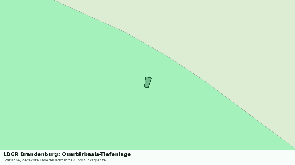 Statische Kartenansicht: LBGR Brandenburg: Quartärbasis-Tiefenlage