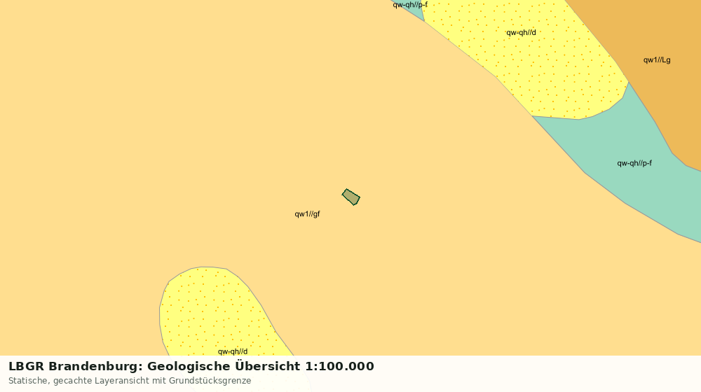 Statische Kartenansicht: LBGR Brandenburg: Geologische Übersicht 1:100.000