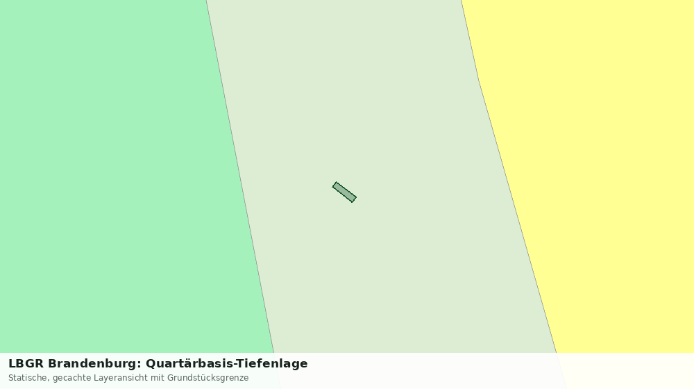 Statische Kartenansicht: LBGR Brandenburg: Quartärbasis-Tiefenlage