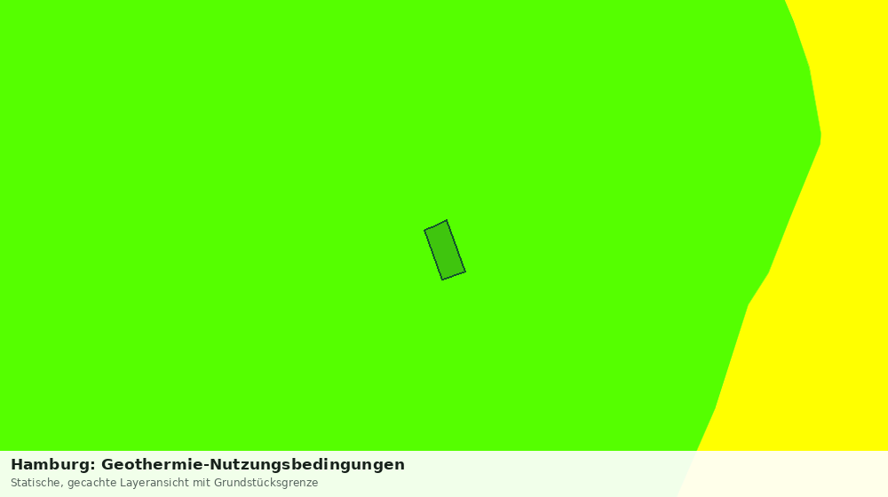 Statische Kartenansicht: Hamburg: Geothermie-Nutzungsbedingungen