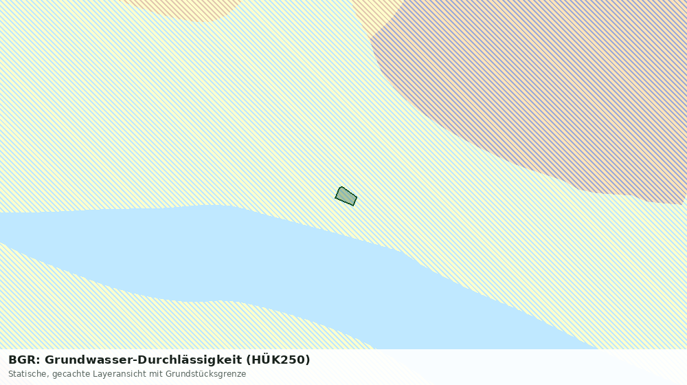 Statische Kartenansicht: BGR: Grundwasser-Durchlässigkeit (HÜK250)