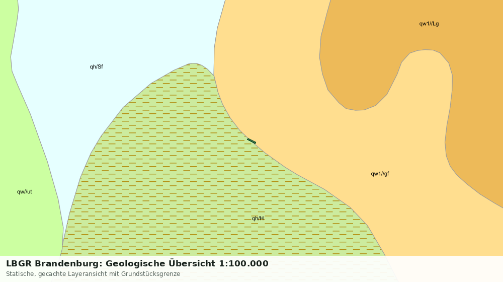 Statische Kartenansicht: LBGR Brandenburg: Geologische Übersicht 1:100.000