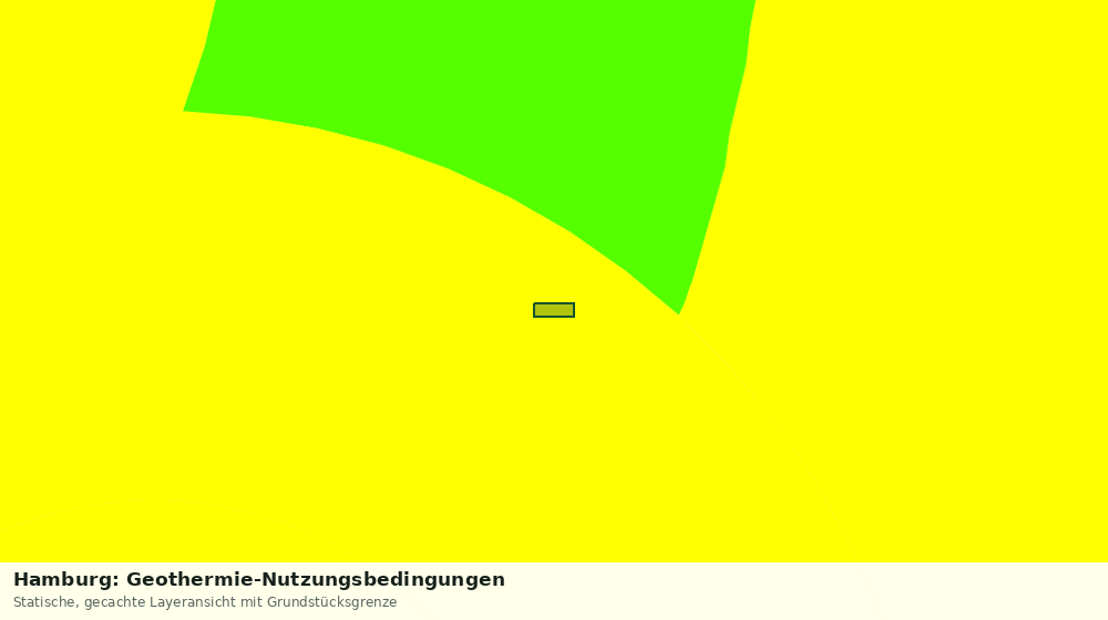 Statische Kartenansicht: Hamburg: Geothermie-Nutzungsbedingungen
