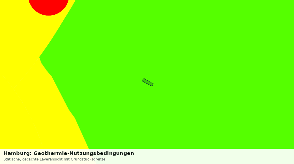 Statische Kartenansicht: Hamburg: Geothermie-Nutzungsbedingungen