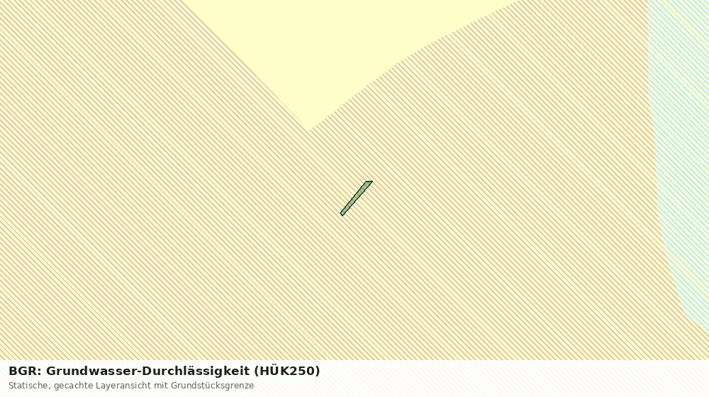 Statische Kartenansicht: BGR: Grundwasser-Durchlässigkeit (HÜK250)